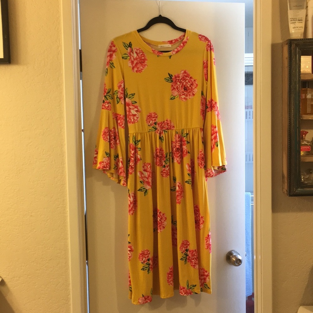 NWT Reb & J floral dress with pockets